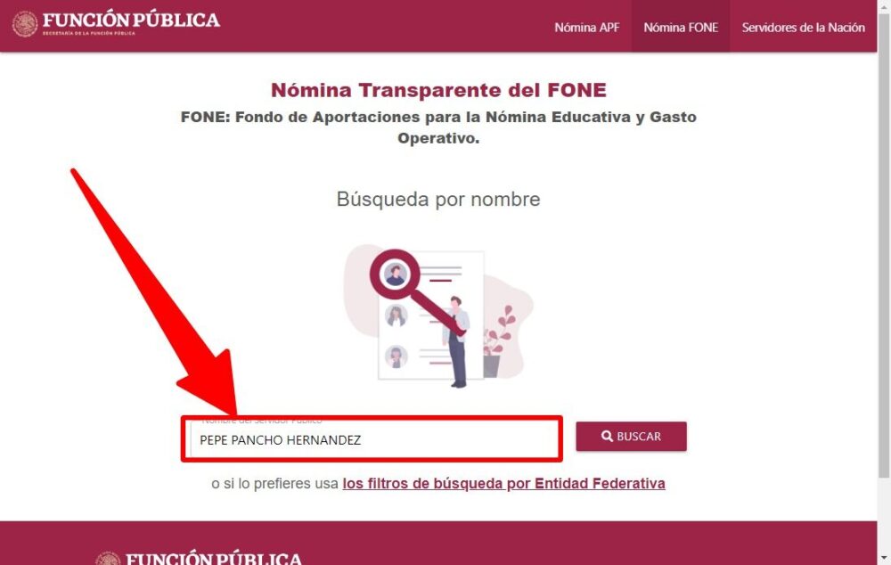 Mi Portal FONE Federal: Consulta de Nóminas