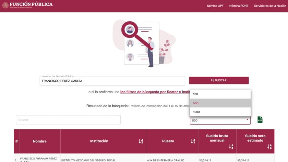 Mi Portal FONE Federal: Consulta de Nóminas