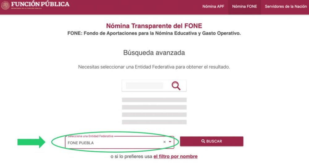 Mi Portal FONE Federal: Consulta de Nóminas