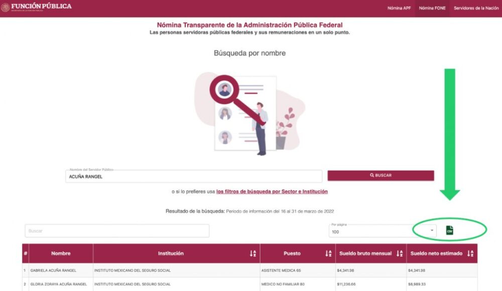 Mi Portal FONE Federal: Consulta de Nóminas