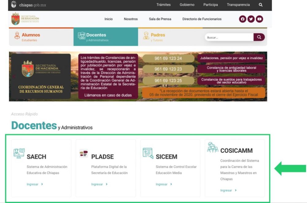 Mi Portal FONE Chiapas PLADSE